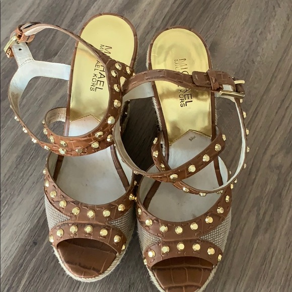 Michael Kors studded wedges - Picture 1 of 5